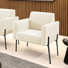 Poltrona Sala Decorativa Marisa Pé Aço Preto Veludo D03 - D'r