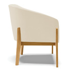 Poltrona Sala Decorativa Stella Base Madeira Linho D03 - D'ro