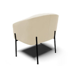 Poltrona Sala Decorativa Stella Pé De Aço Preto Veludo D03 -