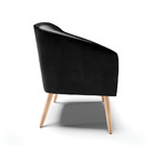 Poltrona Sala Decorativa Stella Pé Palito Natural Sintético P