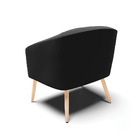 Poltrona Sala Decorativa Stella Pé Palito Natural Veludo D03