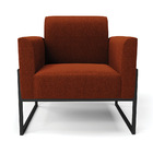 Poltrona Sala Estar Industrial Alta Preto Kit 2 Marisa Bouclê