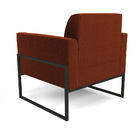 Poltrona Sala Estar Industrial Alta Preto Marisa Bouclê D03 -