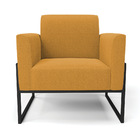 Poltrona Sala Estar Industrial Alta Preto Marisa Bouclê Mosta