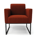 Poltrona Sala Estar Industrial Preto Kit 2 Marisa Bouclê D03