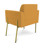 Poltrona Sala Estar Pé Ferro Dourado Kit 2 Marisa Bouclê D03