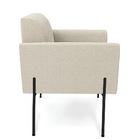 Poltrona Sala Estar Pé Ferro Preto Kit 2 Marisa Bouclê D03 -