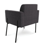 Poltrona Sala Estar Pé Ferro Preto Kit 2 Marisa Bouclê D03 -