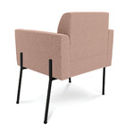 Poltrona Sala Estar Pé Ferro Preto Kit 2 Marisa Bouclê D03 -