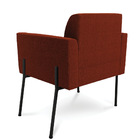 Poltrona Sala Estar Pé Ferro Preto Kit 2 Marisa Bouclê D03 -