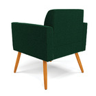 Poltrona Sala Estar Pé Palito Castanho Kit 2 Marisa Bouclê -