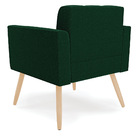 Poltrona Sala Estar Pé Palito Natural Kit 2 Elisa Bouclê D03