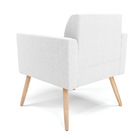 Poltrona Sala Estar Pé Palito Natural Kit 2 Marisa Bouclê - O