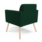 Poltrona Sala Estar Pé Palito Natural Kit 2 Marisa Bouclê - V