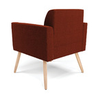 Poltrona Sala Estar Pé Palito Natural Marisa Bouclê - Terra