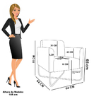 Poltrona Sala Kit 2 Marisa Aço Industrial X Preto Suede D03 -