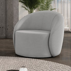 Poltrona Sala Orgânica Giratória Lua Suede D03 - D'rossi - Ci