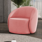 Poltrona Sala Orgânica Giratória Lua Suede D03 - D'rossi - Ro