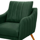 Poltrona Salem Veludo Pés Palito Castanho K01 - D'rossi - Ver