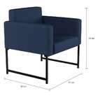 Poltrona Samira Azul Marinho