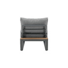 Poltrona San Diego 73x66x66cm Cinza Naterial