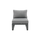 Poltrona San Diego 73x66x66cm Cinza Naterial