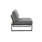 Poltrona San Diego 73x66x66cm Cinza Naterial