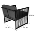 Poltrona Santiago Para Área Externa De Corda Náutica