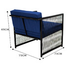 Poltrona Santiago Para Área Externa De Fibra Sintética