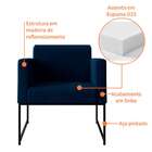 Poltrona Sara Azul Marinho