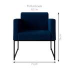 Poltrona Sara Azul Marinho