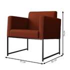 Poltrona Sara Suede Terracota