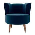 Poltrona Savana Veludo Azul