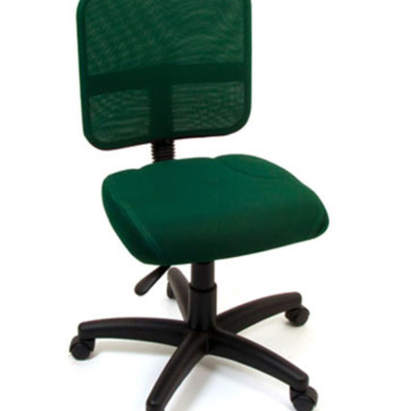 Poltrona Secretária Com Back System Linha Tela Mesh Verde