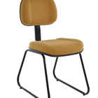 Poltrona Secretária Com Base Fixa Trapézio  Linha Classic Cor