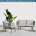 Poltrona Seiva Rivatti Em Polipropileno Preto Almofada Cinza