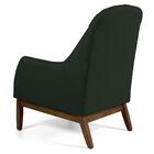 Poltrona Selena Base Madeira Veludo Verde