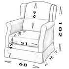 Poltrona Serena Amamentação Balanço E Puff Marinho