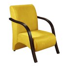 Poltrona Sevilha Braço Madeira Cadeira Decorativa Recepção Es