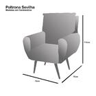 Poltrona Sevilha Veludo Kero Konforto Vinho