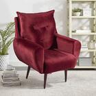 Poltrona Sevilha Veludo Kero Konforto Vinho