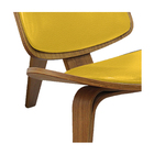 Poltrona Shell Corano Amarelo - Doce Sonho Móveis