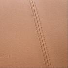 Poltrona Shell Madeira Moldada Freijó E Couro Caramelo