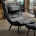 Poltrona Sher Corano Pés Palito De Ferro D03 - D'rossi - Preto