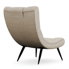 Poltrona Sher Veludo Luxo Pés Palito De Ferro - Indo Decorar