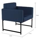 Poltrona Silvana Azul Marinho