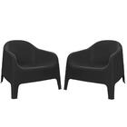 Poltrona Skarpo Preta Kit Com 2