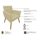 Poltrona Sofá Namoradeira  Suede Sala De Estar Promoção Relâm