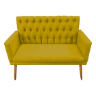 Poltrona Sofá Namoradeira  Suede Sala De Estar Promoção Relâm