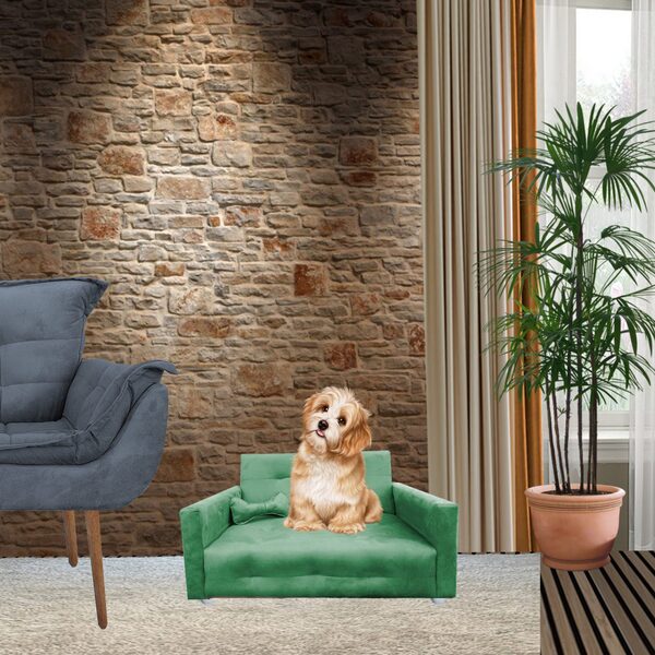 Poltrona Sofazinho Pet Caes E Gatos Porte Medio E Pequeno Bob